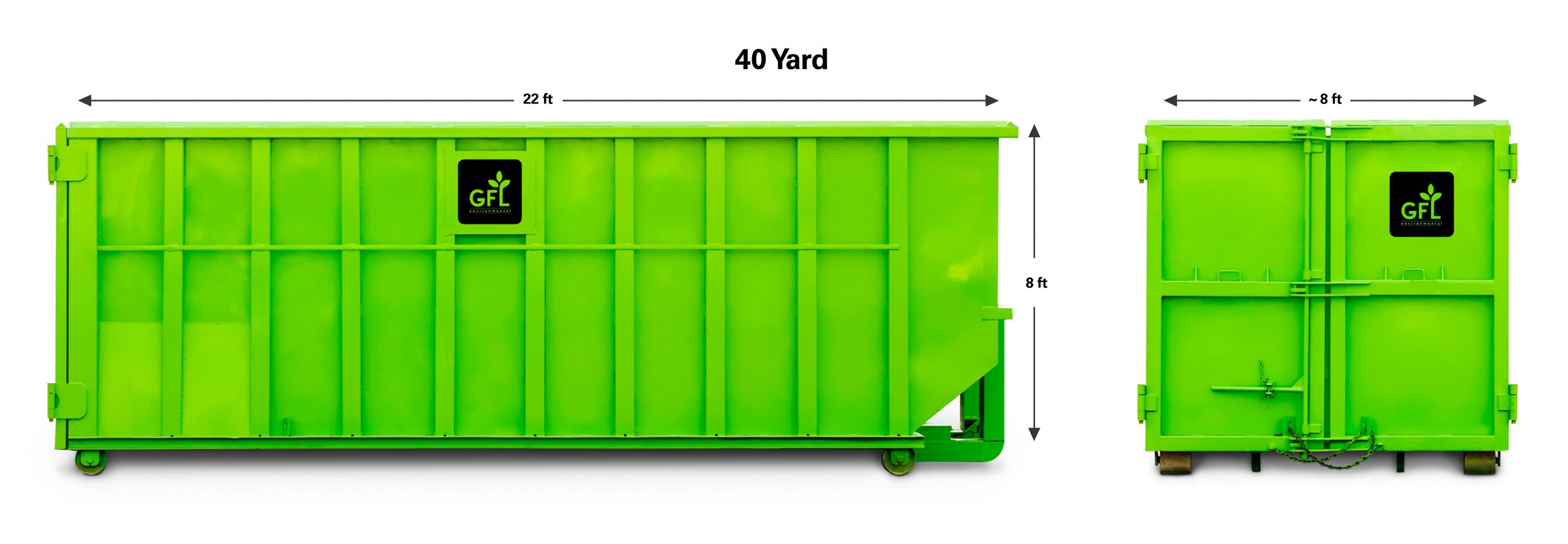 GFL 40 Yard Roll Off Dumpster